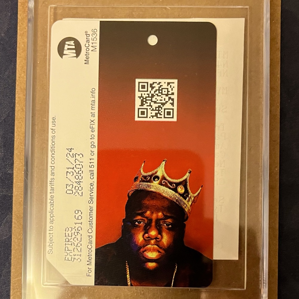 🔥Limited Edition Notorious B.I.G. 50th Birthday NYC/MTA Metrocard🔥